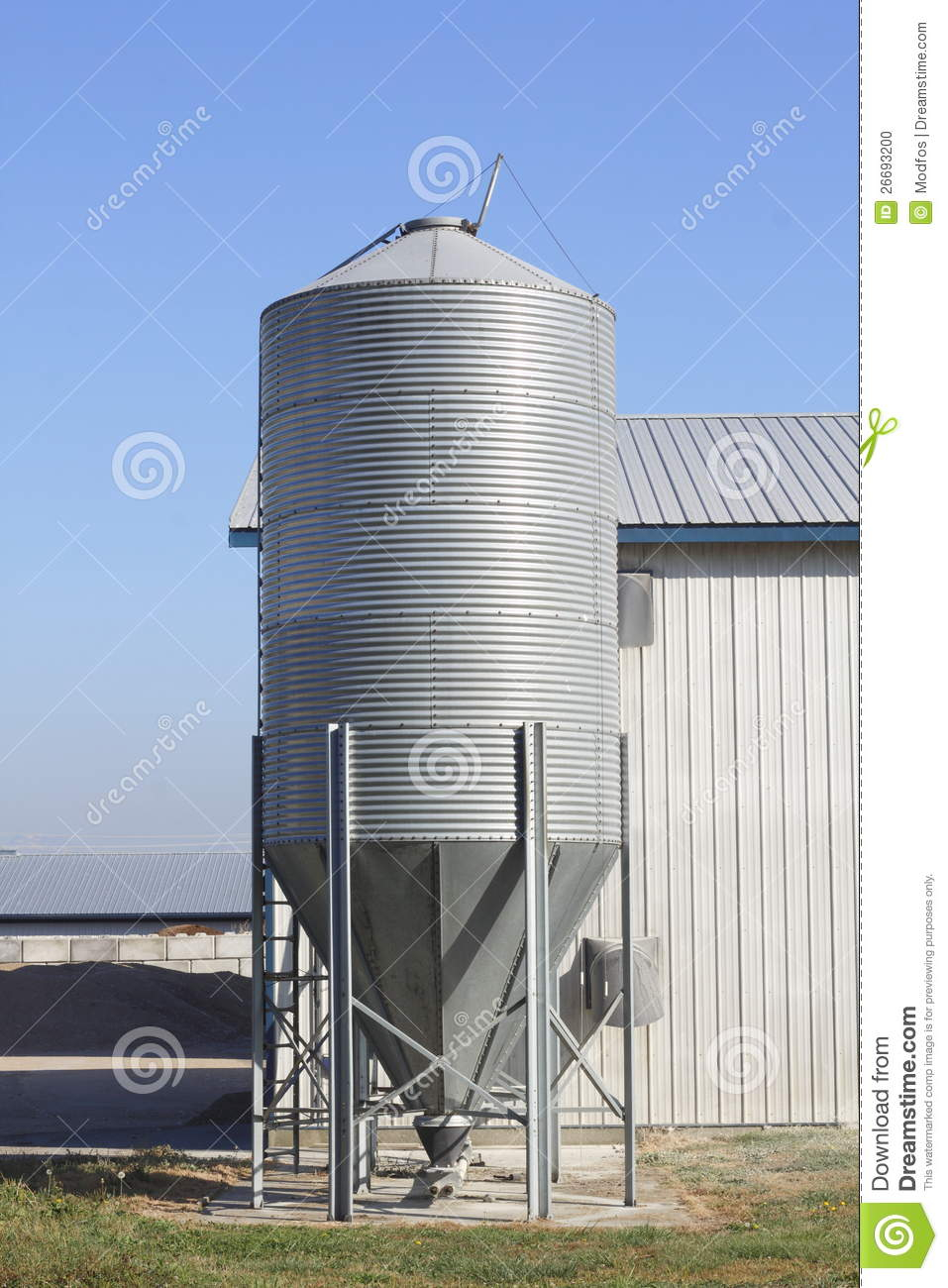 Feed Storage Bin Stock Photo Image Of Seed Animals 26693200 within proportions 957 X 1300
