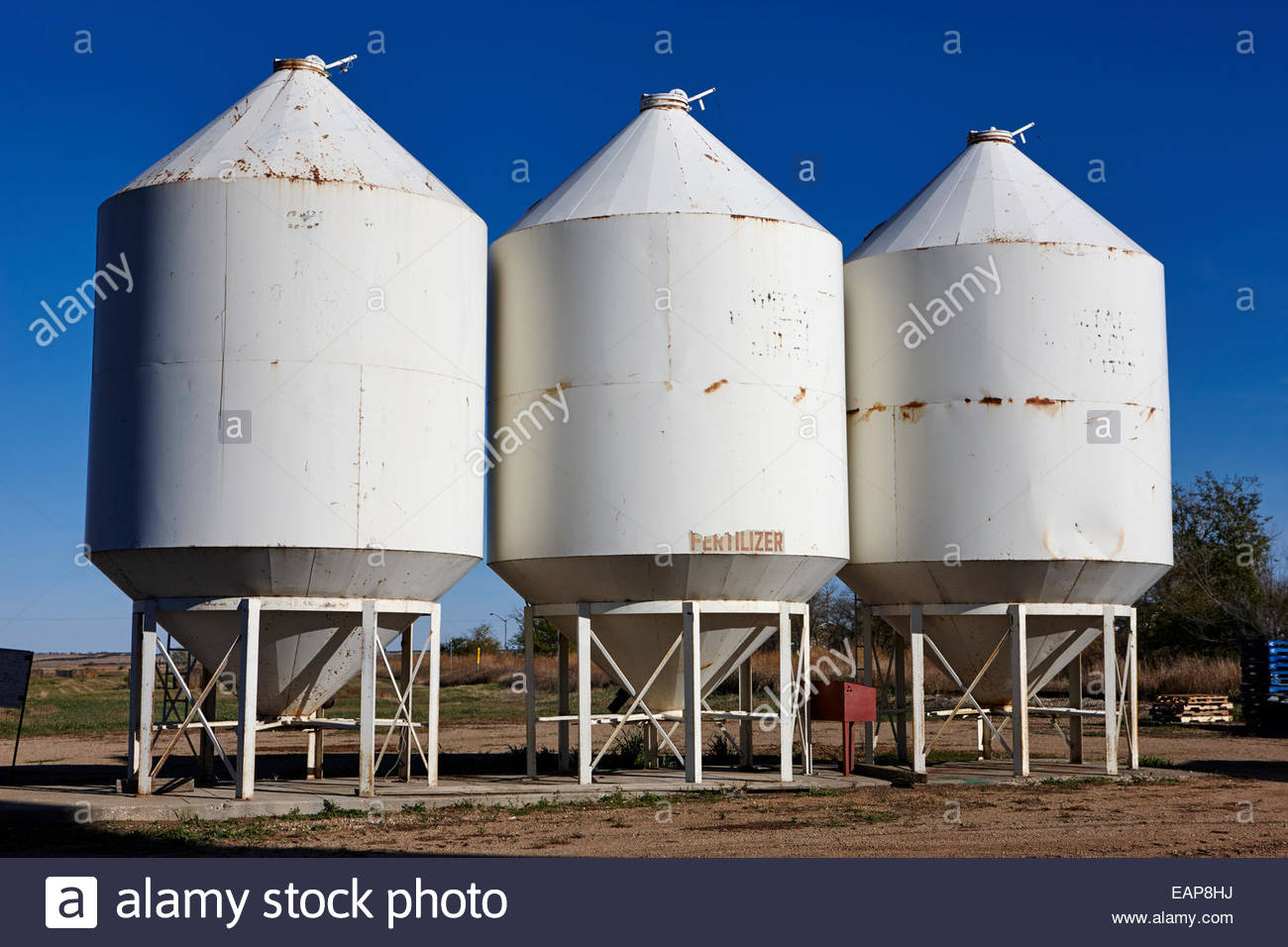 Fertilizer Storage Bins At A Distributor Site Saskatchewan Canada with regard to measurements 1300 X 956