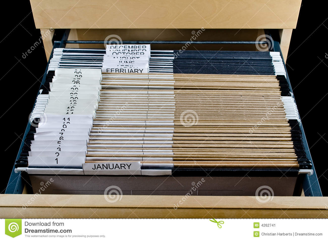 File Cabinet And 43 Folders Stock Image Image Of Legal Cabinet intended for size 1300 X 957