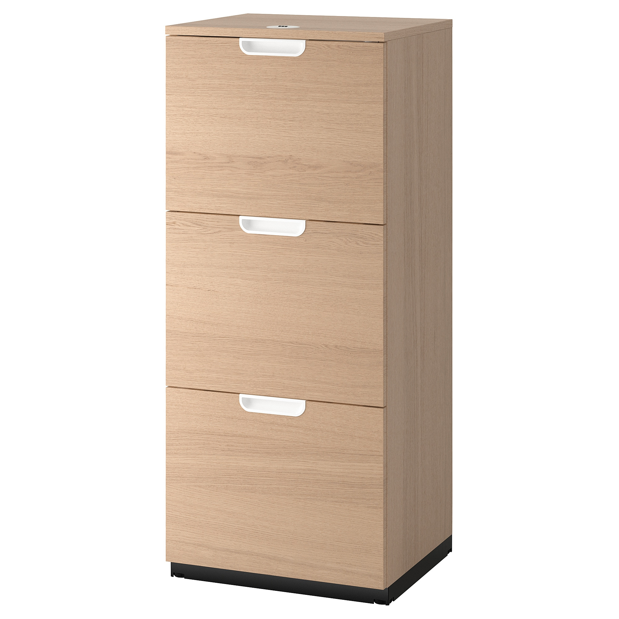 File Cabinet Galant White Stained Oak Veneer with proportions 2000 X 2000