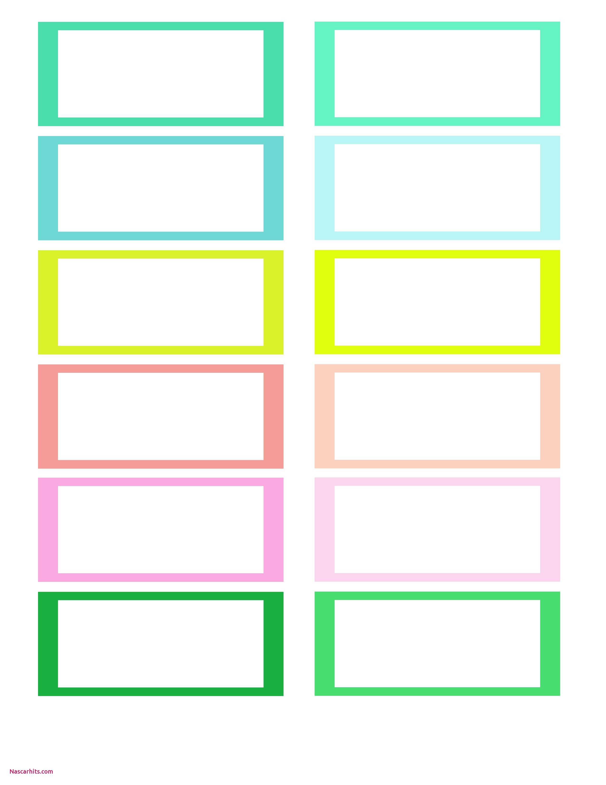 File Cabinet Drawer Label Template