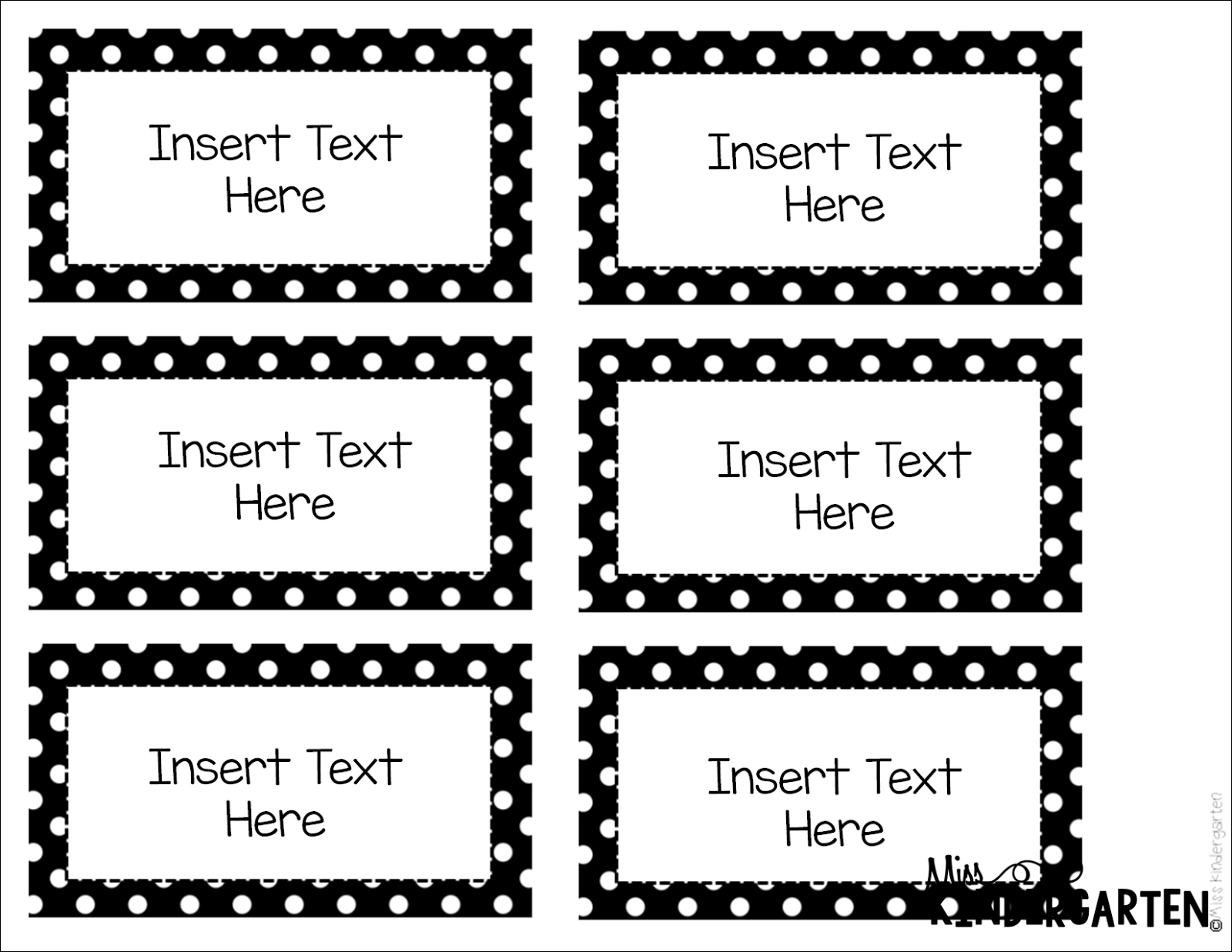 File Label Inserts Template • Ideas