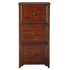 File Cabinet Storage 3 Drawer Vertical Filing Drawer Wood Chestnut pertaining to proportions 1000 X 1000