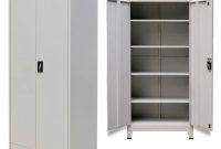 Filing Cabinet 2 Doors 4 Shelves Steel For File Storage Office throughout proportions 1024 X 1024