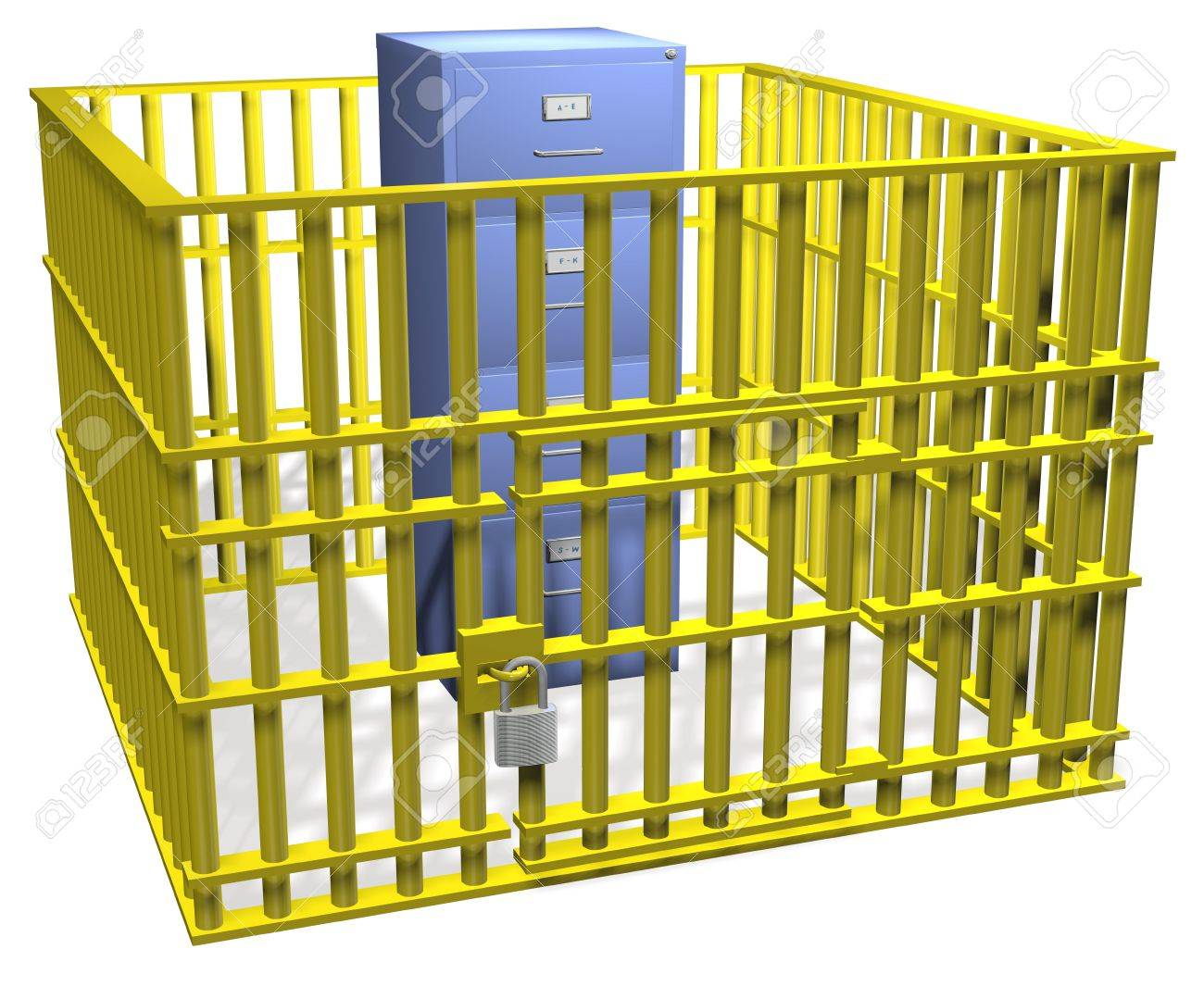 Filing Cabinet Data Storage Safe In Security Cage Bars With Lock regarding size 1300 X 1079