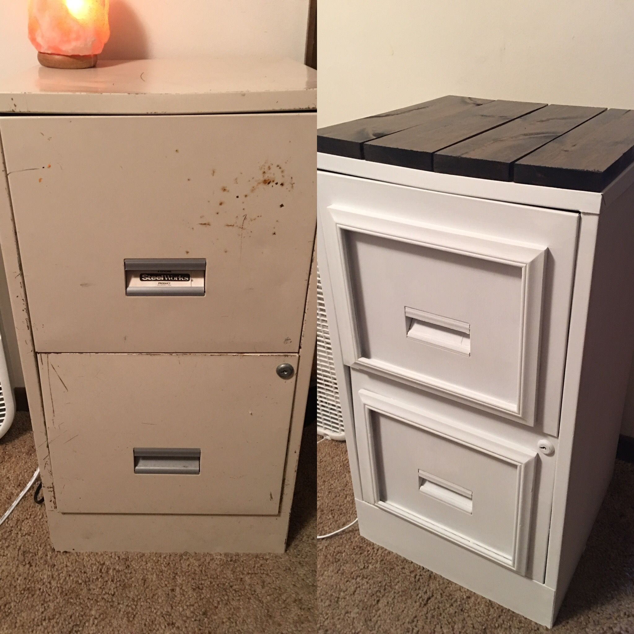 Filing Cabinet Makeover Waverly Chalk Paint From Walmart Waverly in dimensions 2048 X 2048