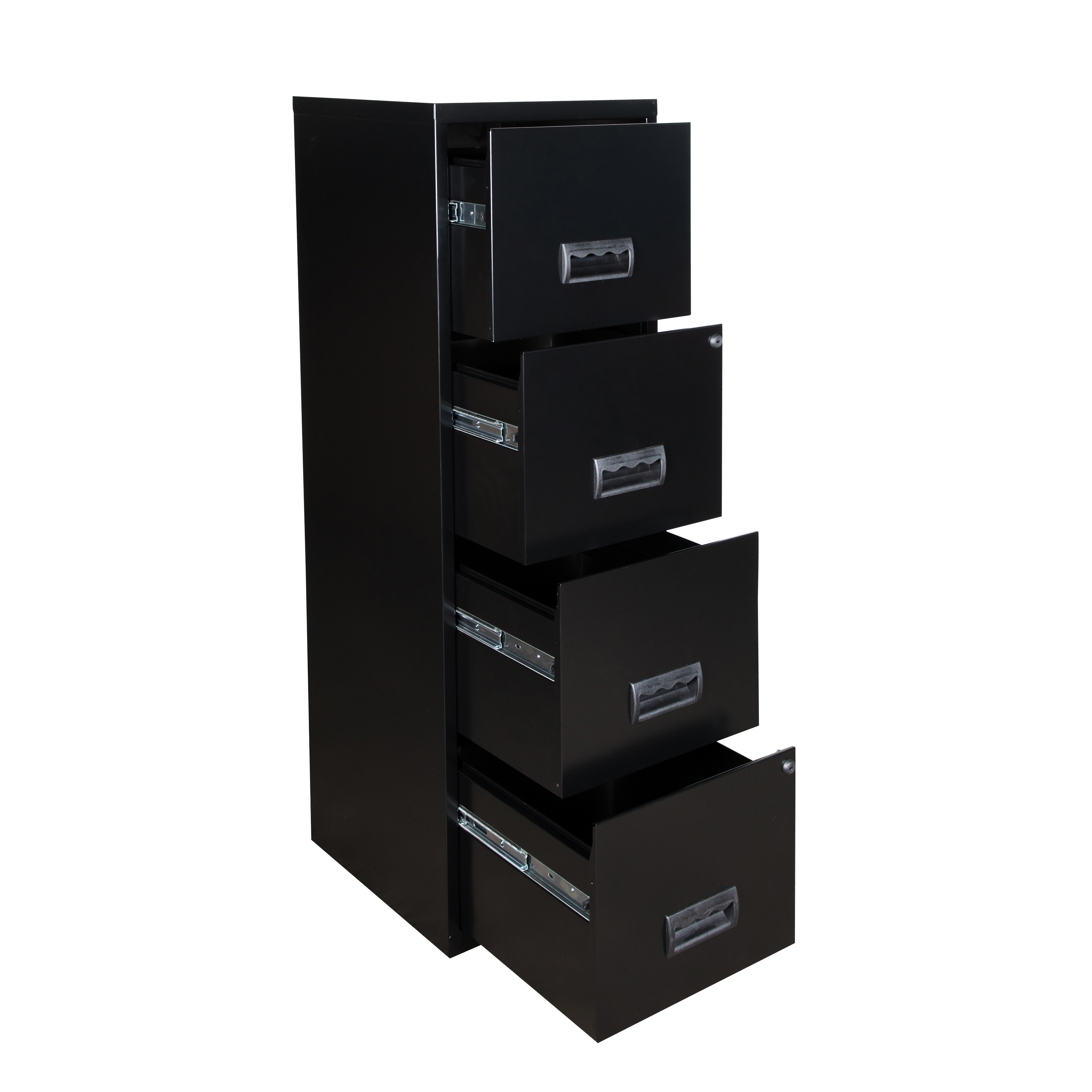 Filing Cabinet Steel 4 Drawer A4 400x400x1250mm Ref 95057 pertaining to sizing 5300 X 5300