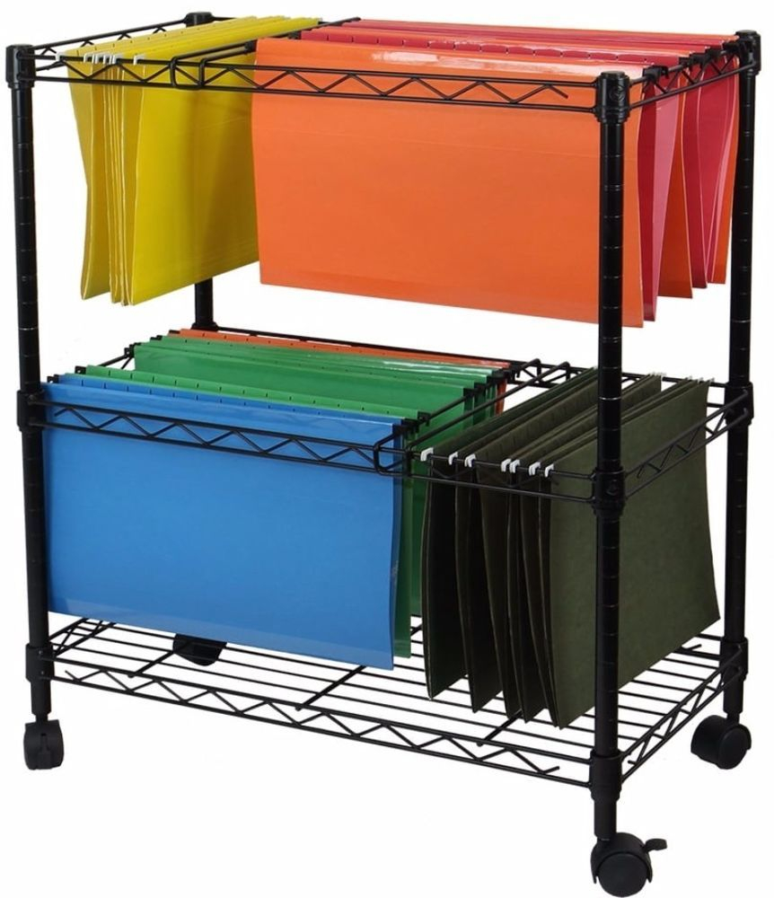 Filing Cabinet Storage Cart Rolling Mobile Portable Hanging File within size 862 X 1000