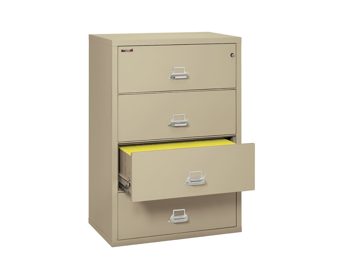 Fire King 4 Door 38 Wide Fire Proof File Cabinet Class 350 1 Hr with sizing 1181 X 960