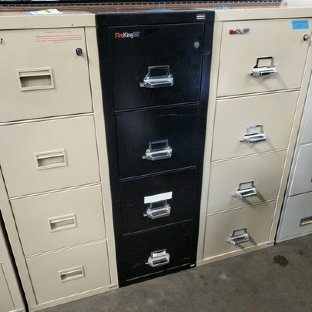 Fireking 25 4 Drawer Vertical Fireproof File Cabinet Safe Black regarding dimensions 1000 X 1000