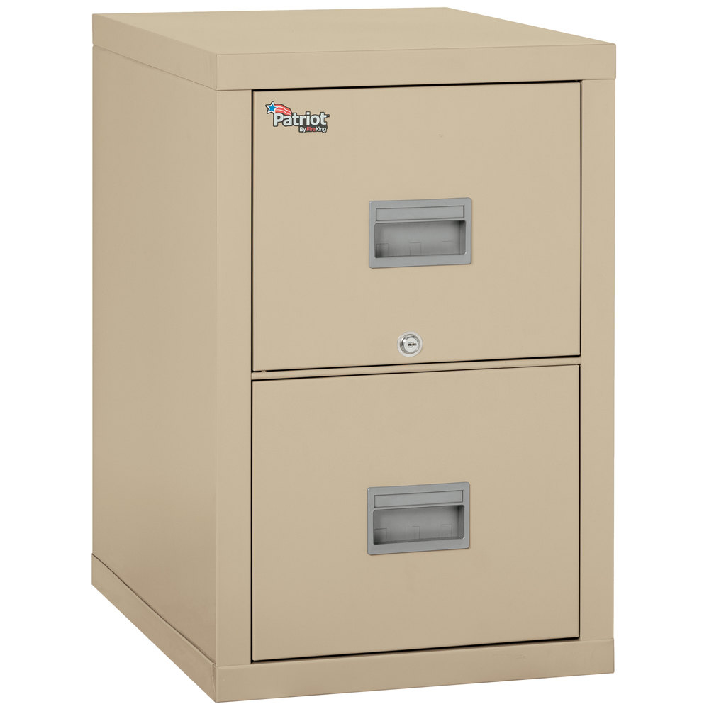 Fireking 2p1825cpa 17 34 X 25 X 27 34 Parchment Two Drawer pertaining to proportions 1000 X 1000
