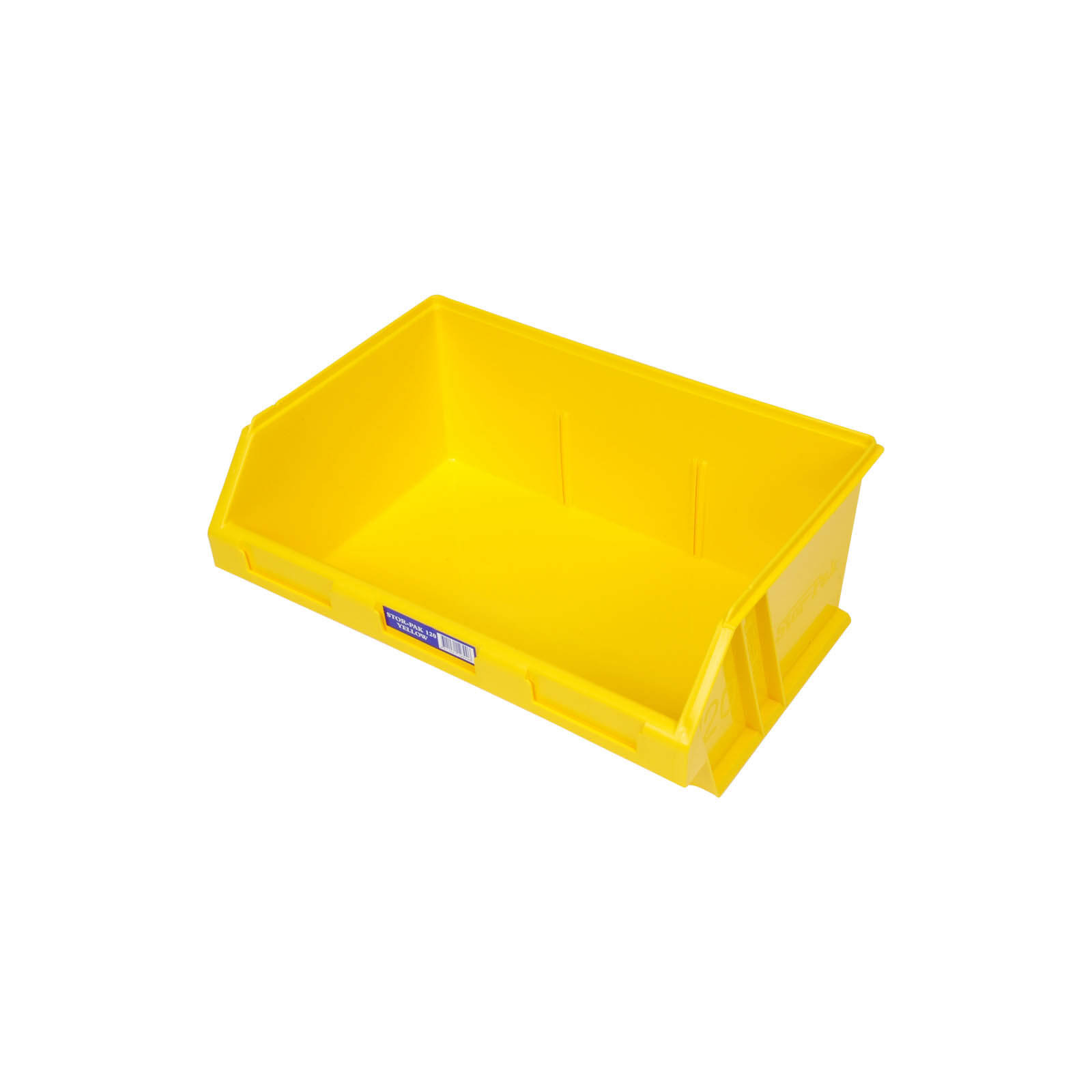 Fischer Stor Pak Bin 120 Plastic Storage Bin Yellow with proportions 1600 X 1600