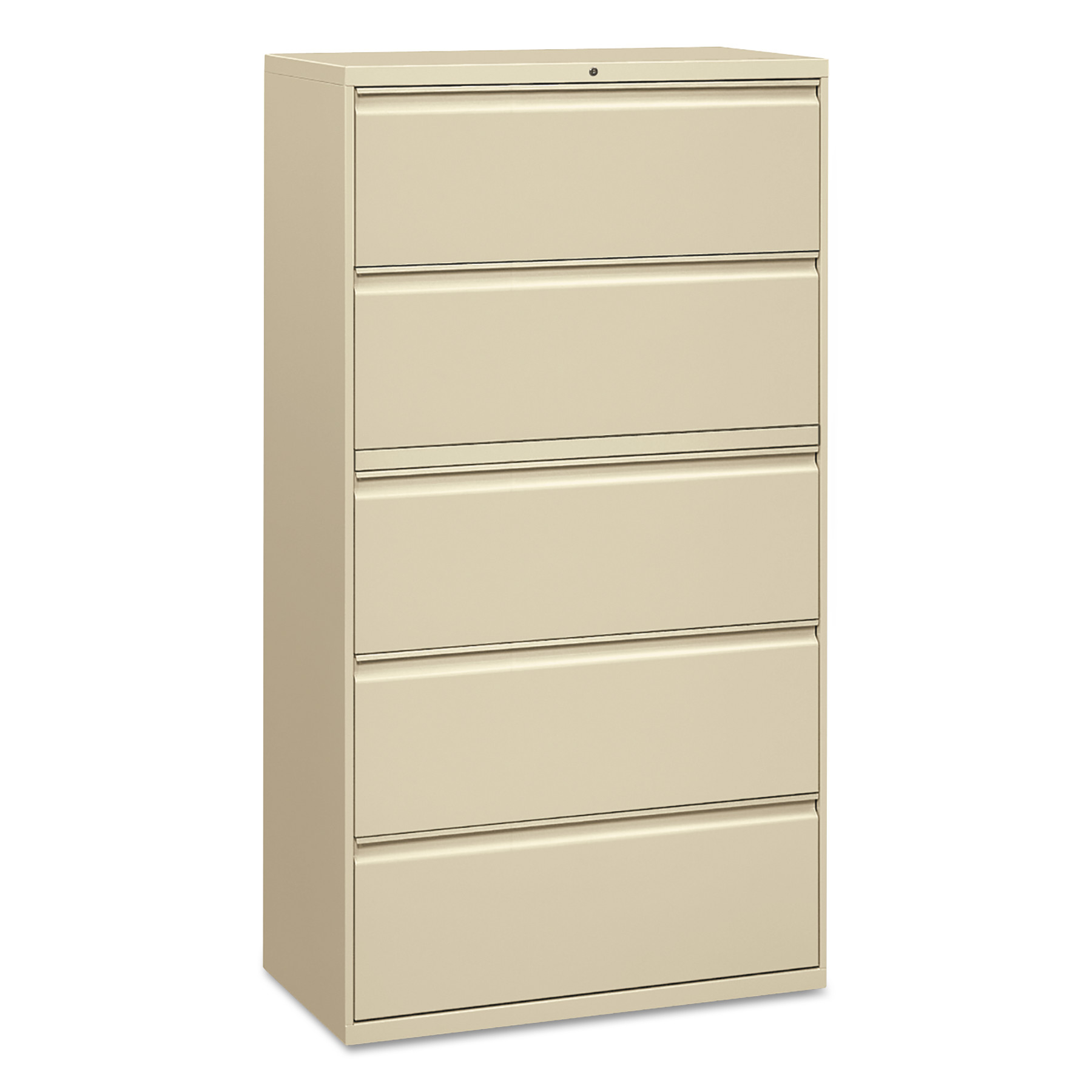 Five Drawer Lateral File Cabinet 36w X 18d X 64 14h Putty Sani for size 1800 X 1800