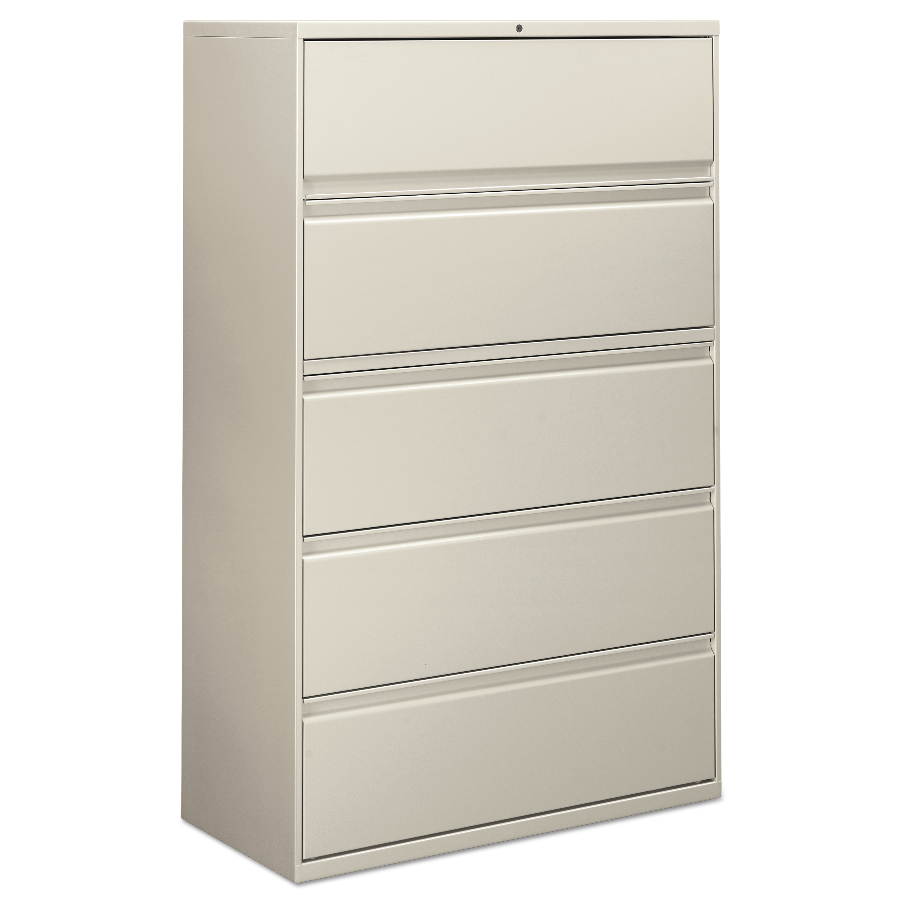 Five Drawer Lateral File Cabinet 42w X 18d X 64 14h Light Gray throughout sizing 3000 X 3000