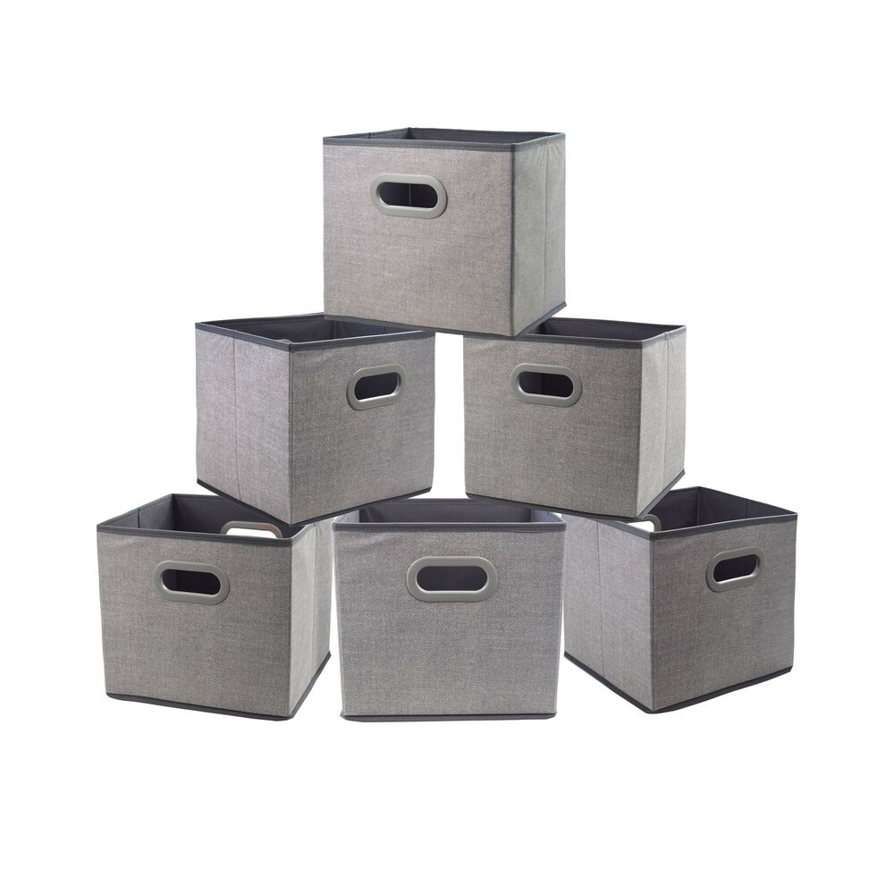 Foldable Cloth Storage Bins 11x11 Fabric Cube Storage Baskets throughout size 1000 X 1000