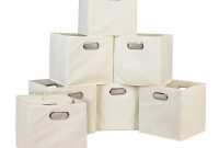 Foldable Fabric Bins Basket Cubes 12 Pack Storage Organizer Drawer regarding size 1000 X 1000