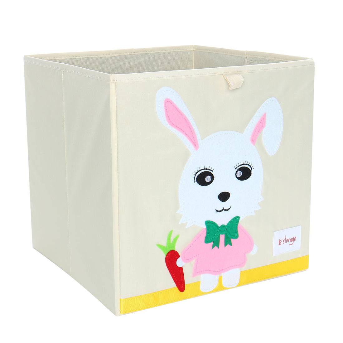 Foldable Toys Storage Bins Cartoon Cardboard Fabric Cubes 13x13x13 in dimensions 1100 X 1100