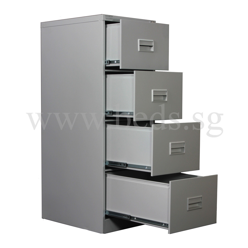 Four Drawer Steel Filing Cabinet Furniture Home Dcor Fortytwo intended for sizing 1000 X 1000