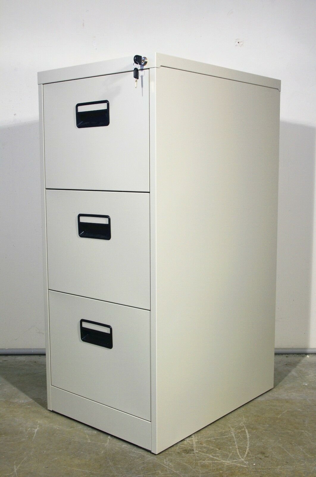 Fully Assembled Metal 3 Drawer Filing Cabinet Steel Lockable Heavy throughout proportions 1062 X 1600