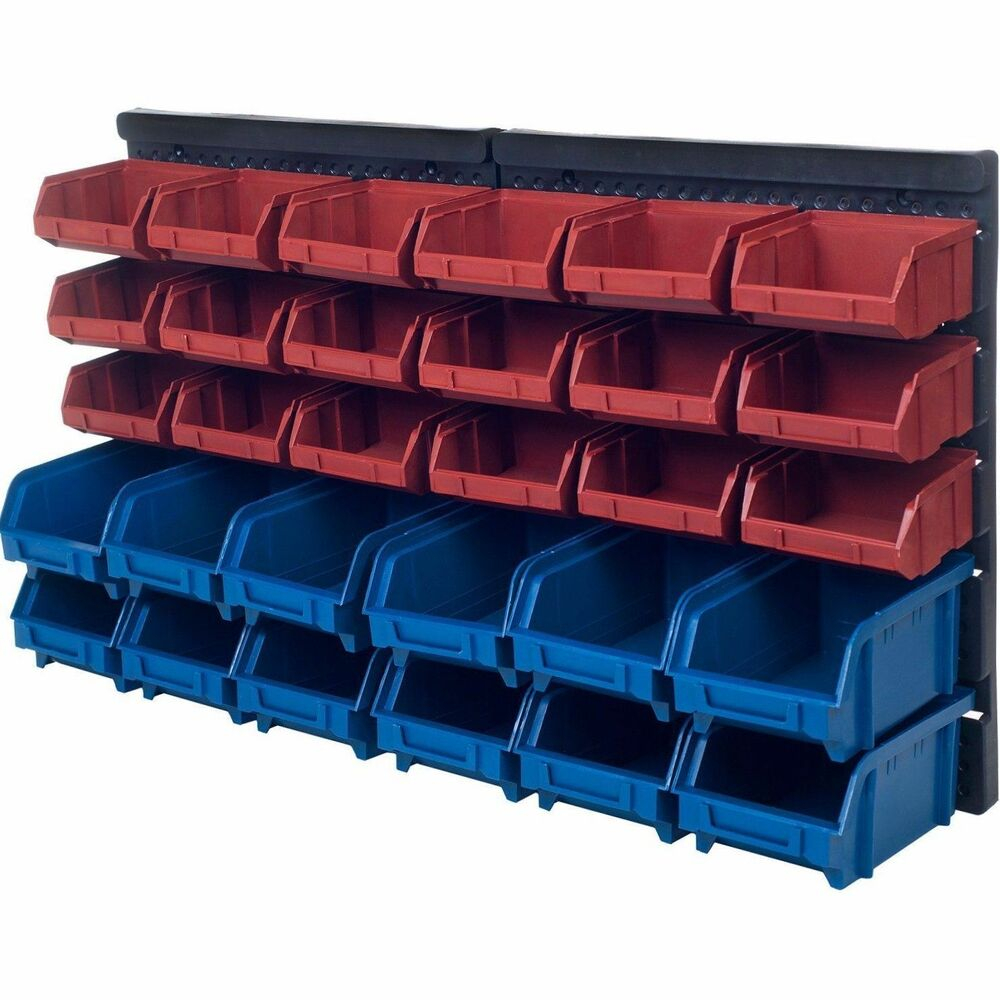 Garage Storage Bins Rack 30 Large Plastic Tools Box Organiser with size 1000 X 1000