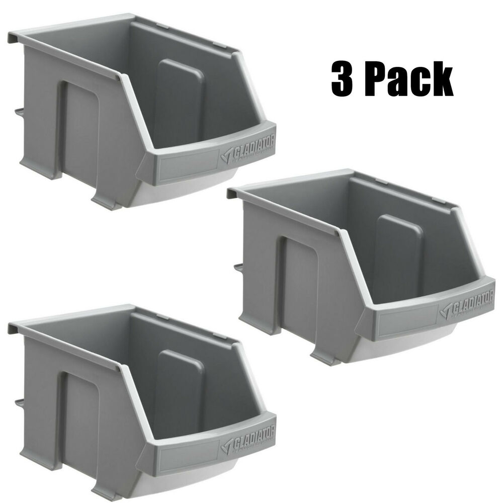 Garage Storage Plastic Bins Gladiator Small Item Tools Organizer regarding proportions 1000 X 1000