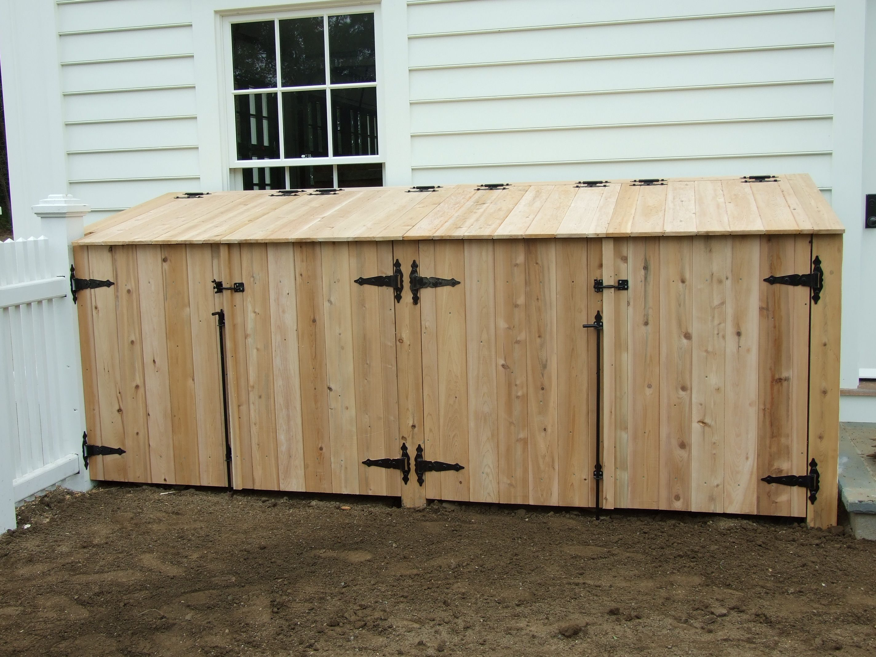 Garbage Enclstorage Bins Riverside Fence in sizing 2848 X 2136