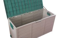 Garden Plastic Storage Chest Cushion Shed Box With Lid Wheels Case with regard to dimensions 1000 X 1000