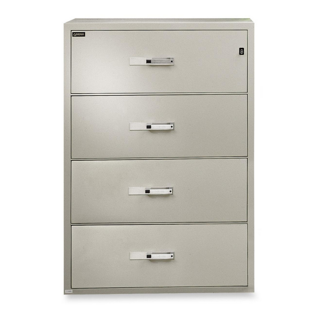 Gardex 4 Drawer Fire Resistant Lateral File Cabinet Atwork Office intended for proportions 1024 X 1024