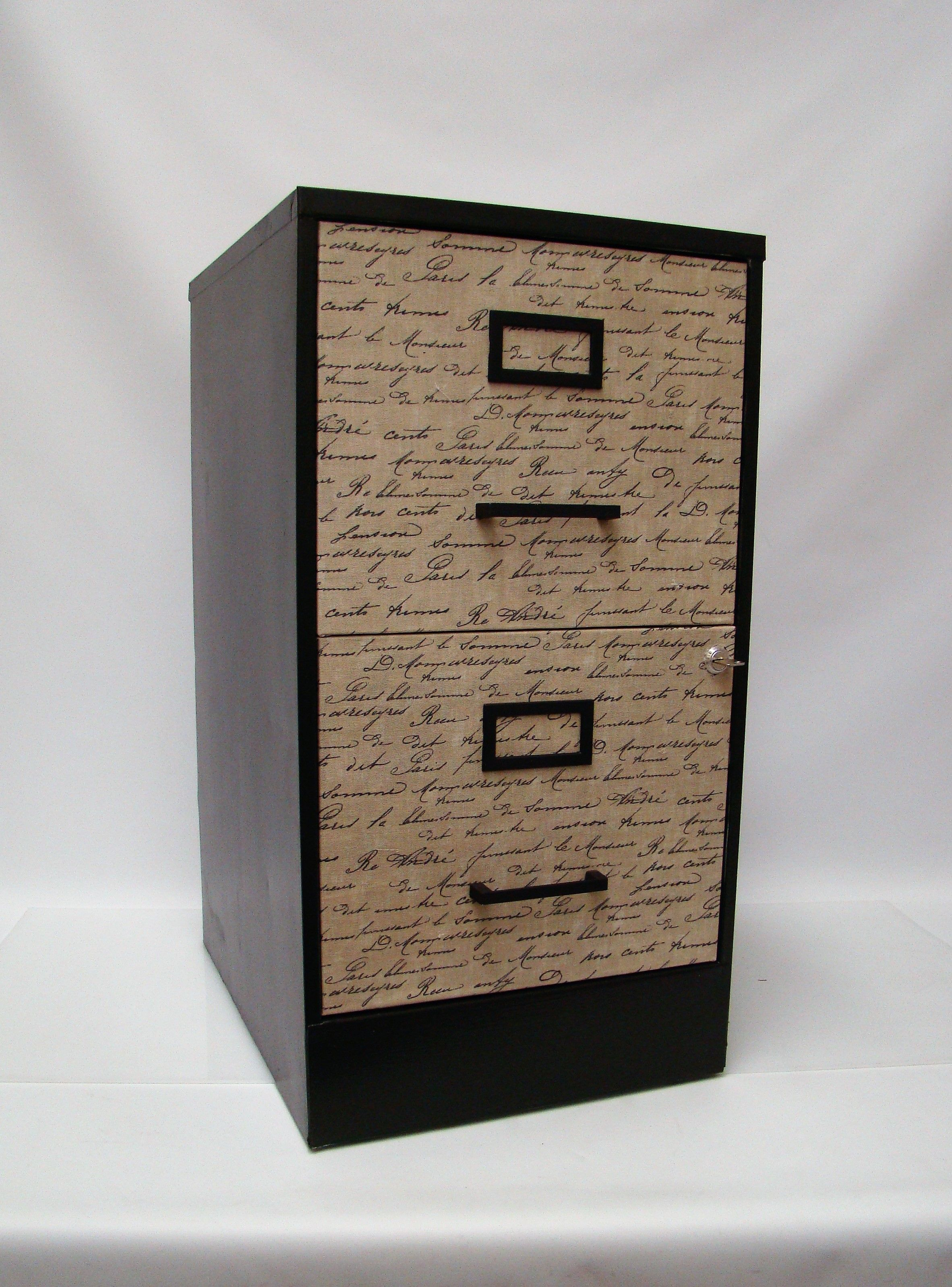 Give New Life To That Old Metal File Cabinet With Some Paint Fabric with size 2364 X 3196