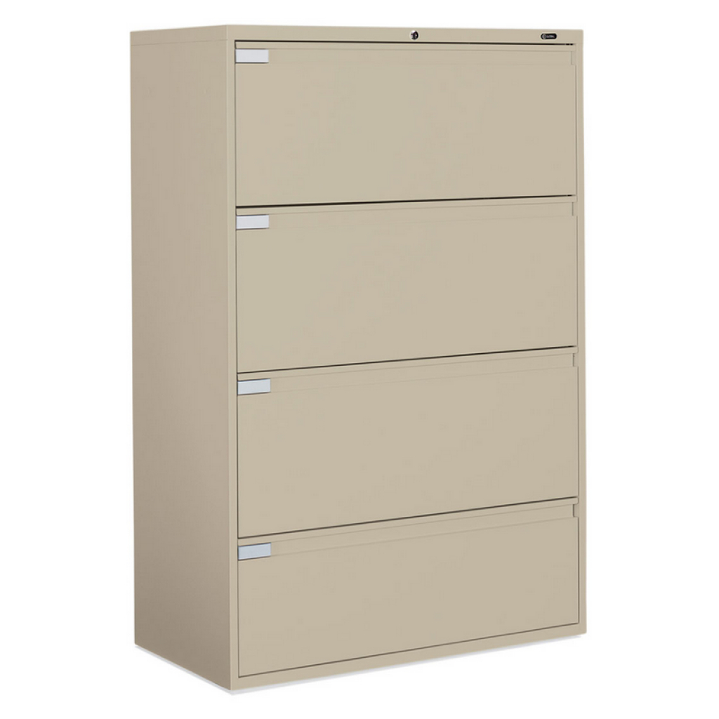 Global 4 Drawer Lateral Filing Cabinet Atwork Office Furniture Canada intended for proportions 1024 X 1024