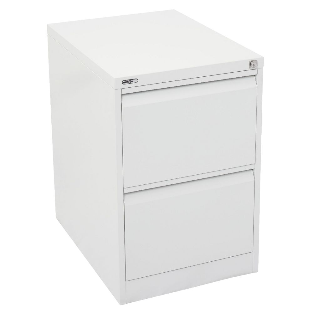 Go 2 Drawer Filing Cabinet White Officeworks regarding measurements 1000 X 1000