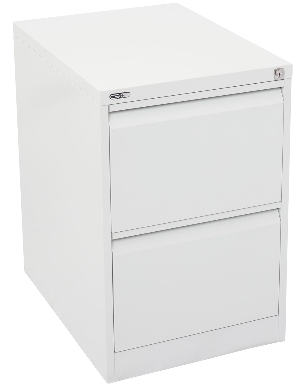 Go Steel White Filing Cabinet 2 Drawer with proportions 1000 X 1298