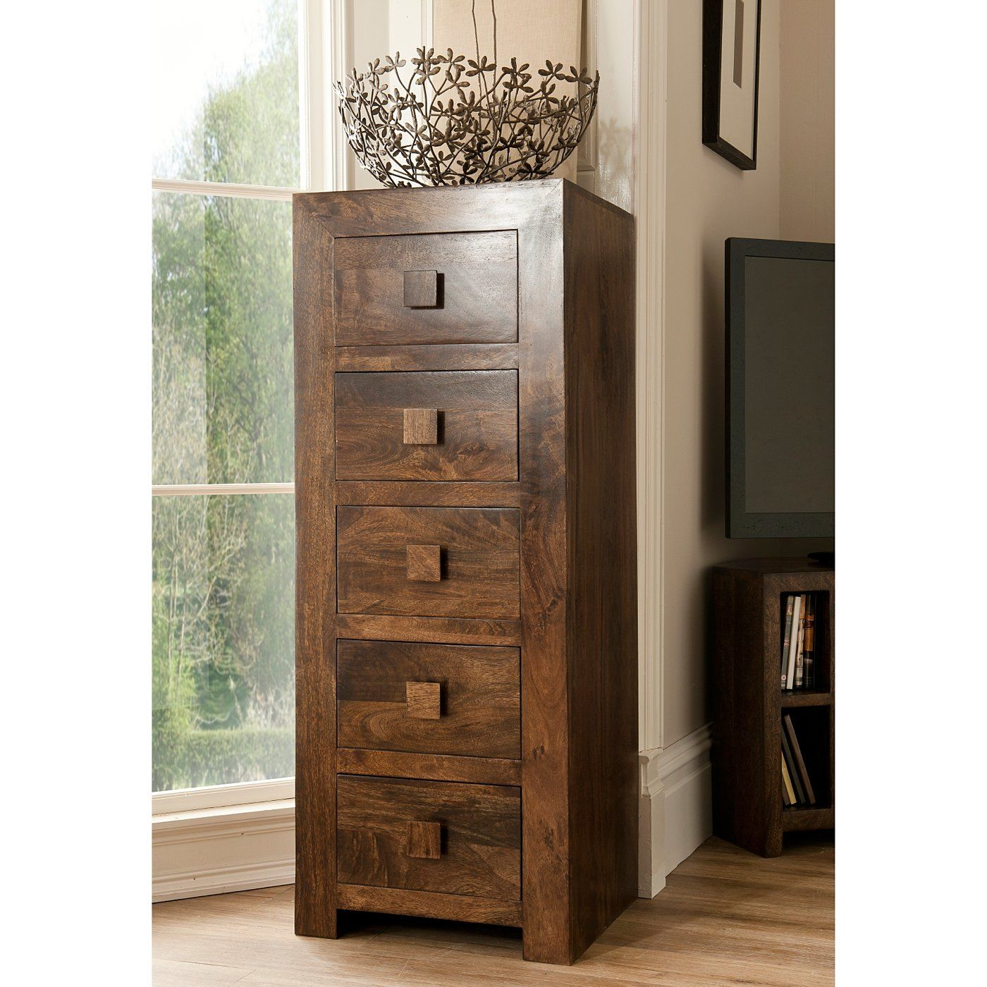 Goa 5 Drawer Tall Chest Of Drawers Chest Of Drawers Asda Direct within sizing 1400 X 1400