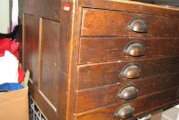 Gorgeous Antique Dark Oak Architects Flat File Cabinet Collectors for sizing 1200 X 900