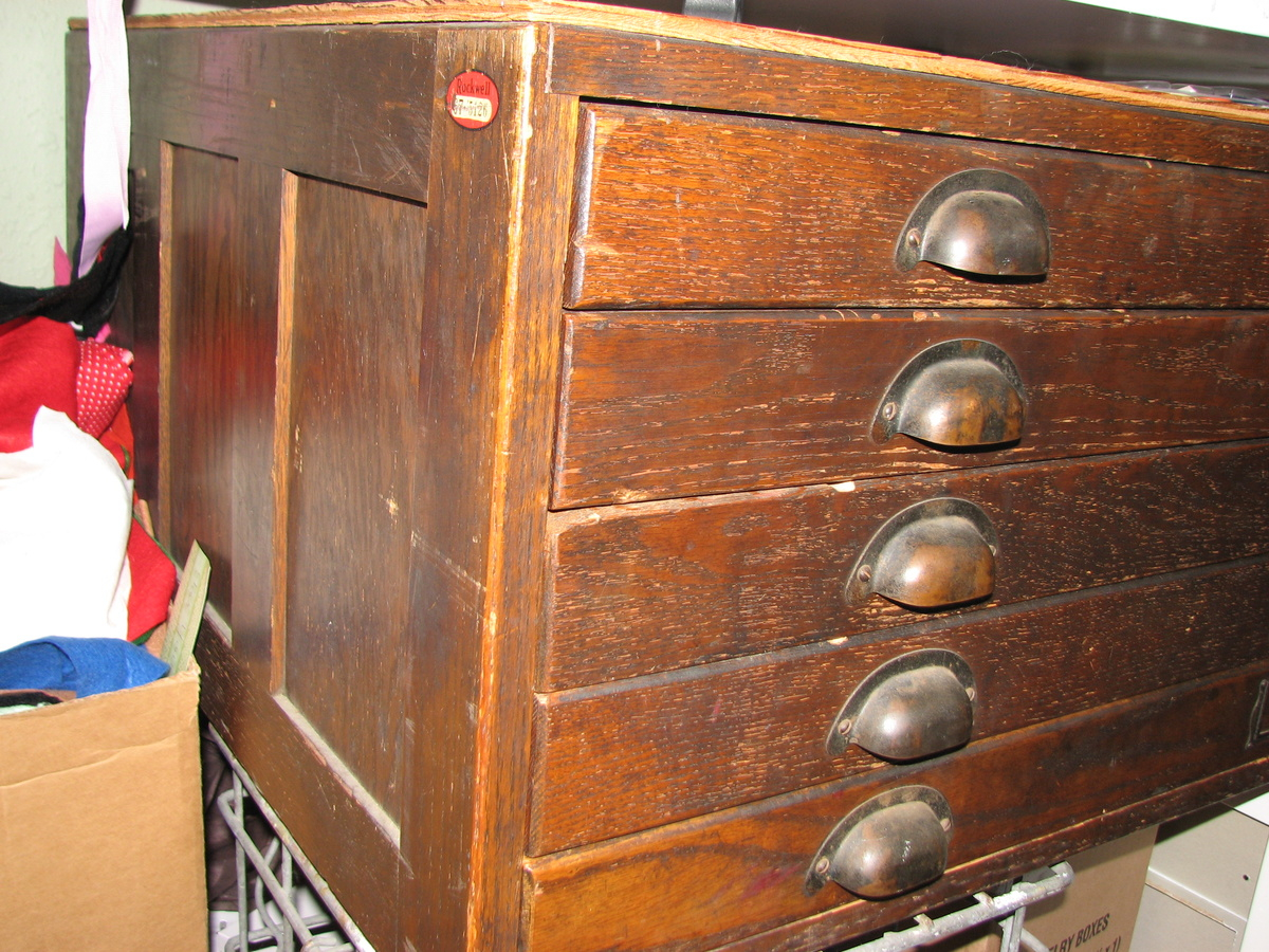 Gorgeous Antique Dark Oak Architects Flat File Cabinet Collectors for sizing 1200 X 900