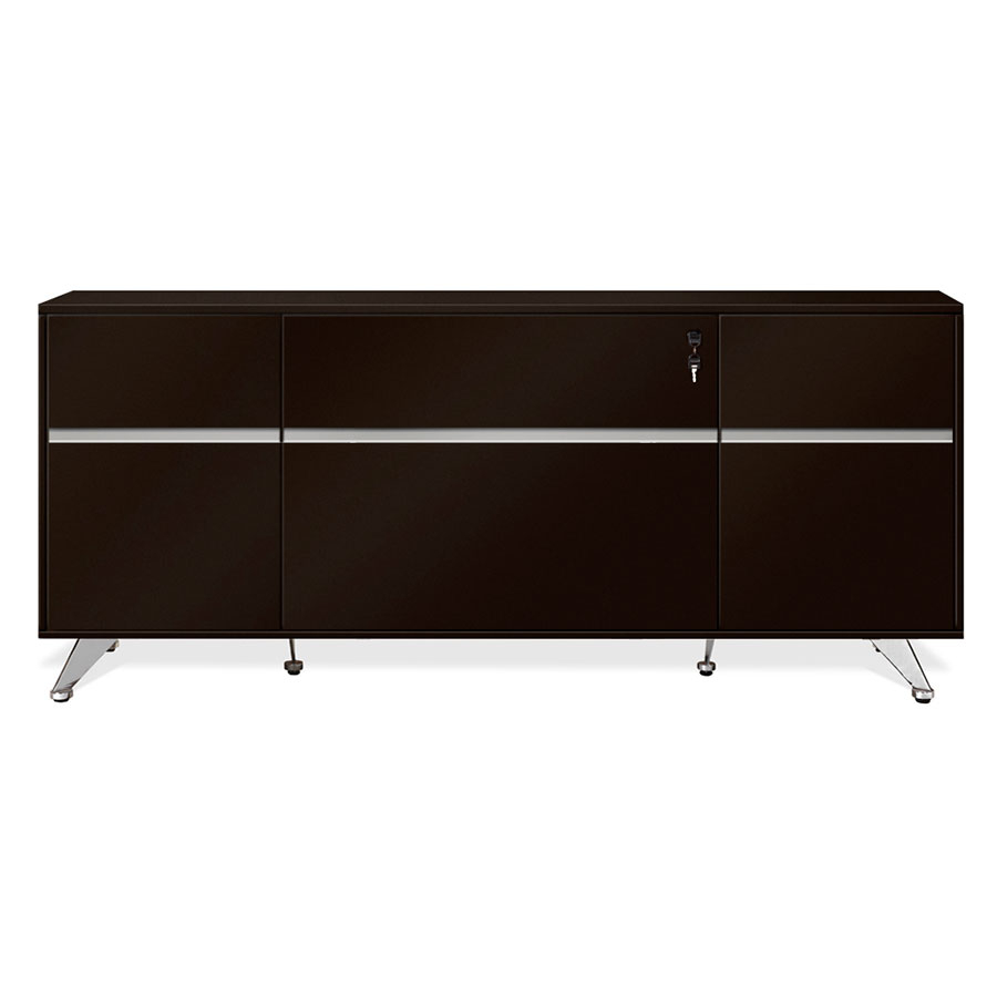 Gothenburg 300 Collection Espresso Modern Credenza Eurway with sizing 900 X 900