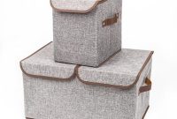 Gray Fabric Storage Boxes Double Cover Box And Single Cover Box 2 for measurements 1000 X 1000