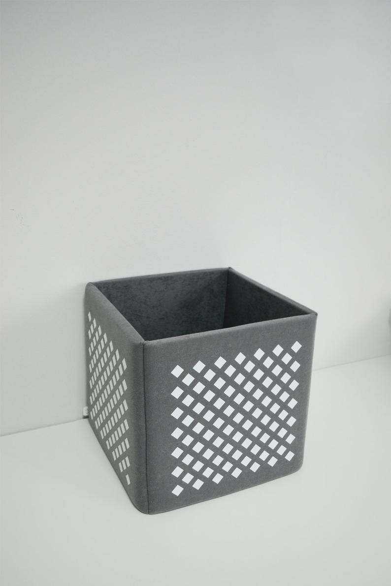 Gray Toy Storage Bin Kids Storage Modern Storage Kids Room Etsy within proportions 794 X 1191