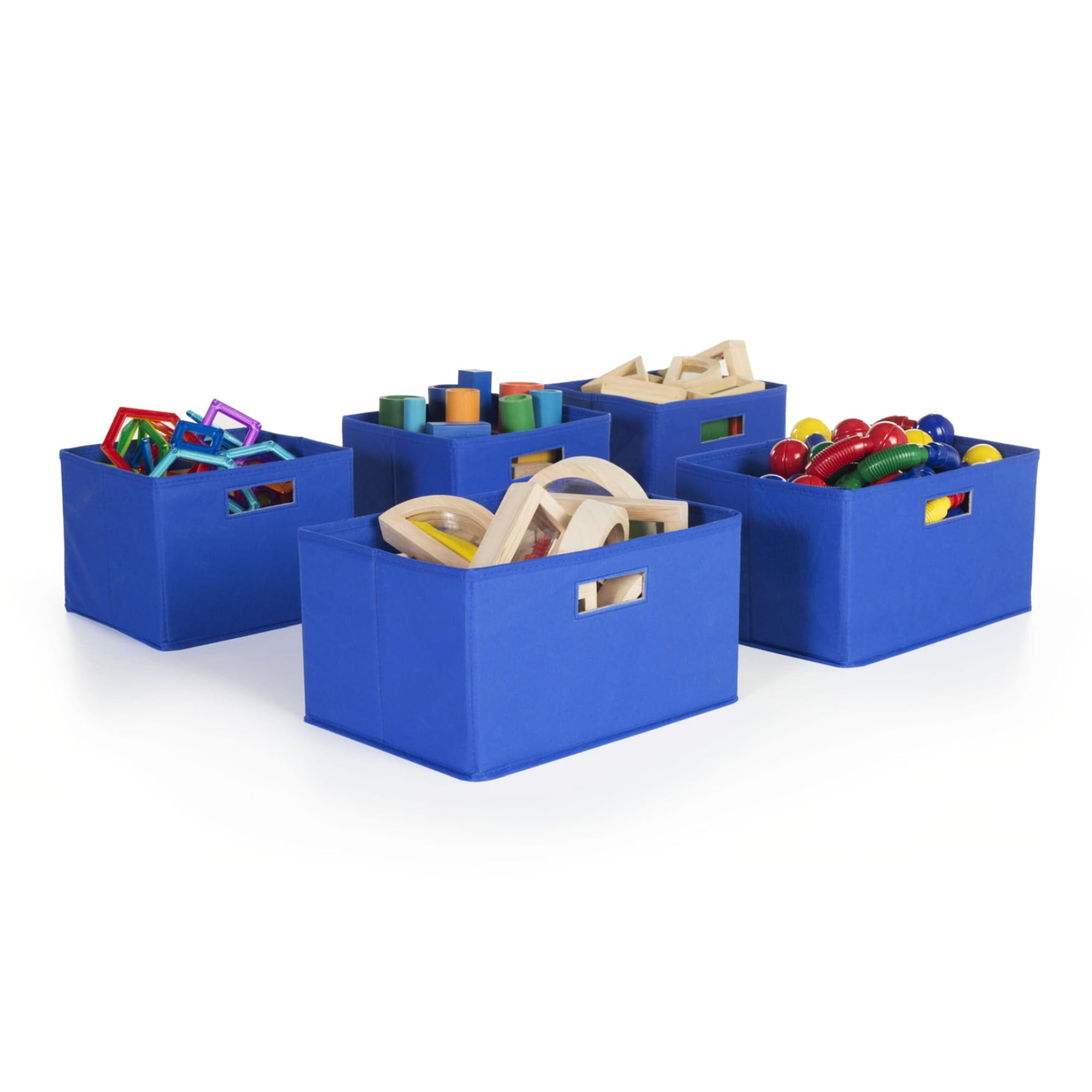 Guidecraft Blue Storage Bins Set Of 5 Guidecraft intended for size 2000 X 2000