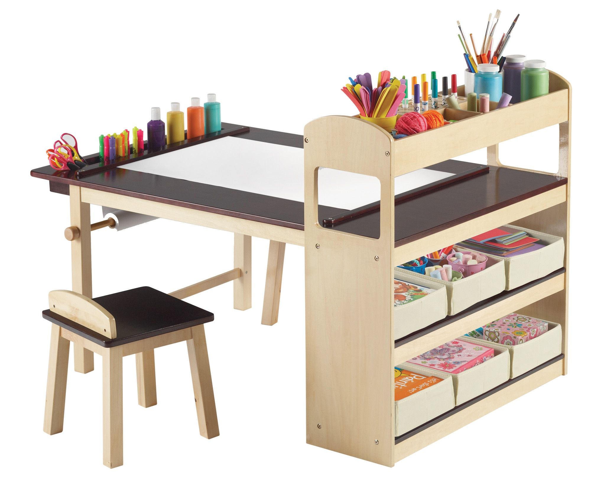 Guidecraft Deluxe Art Center Allmodern Kids Craft Storage throughout measurements 2000 X 1685