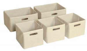 Guidecraft G86200 Foldable Fabric Storage Bins Cube Organizers Set with sizing 1500 X 887