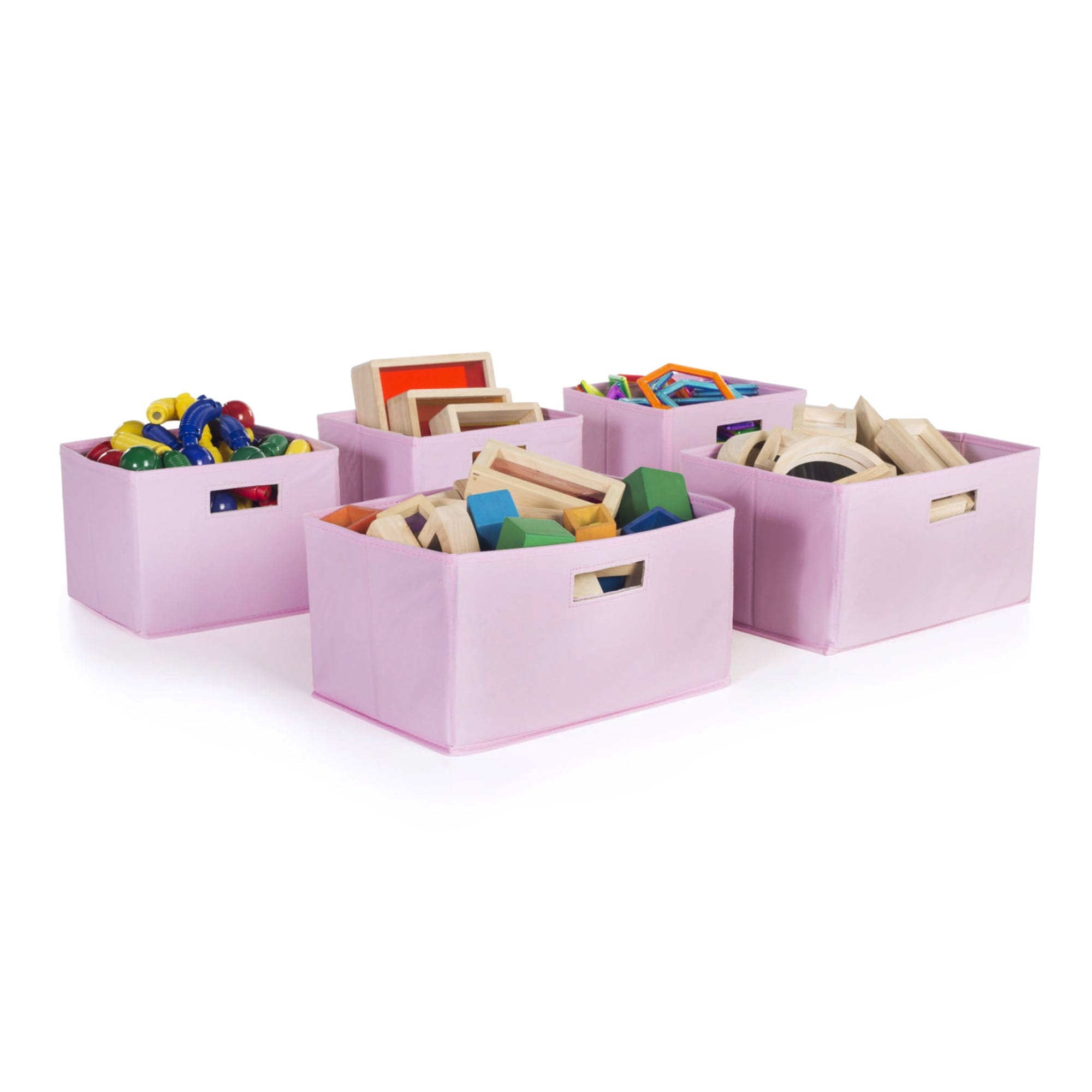 Guidecraft Pink Storage Bins Set Of 5 Guidecraft throughout measurements 2000 X 2000