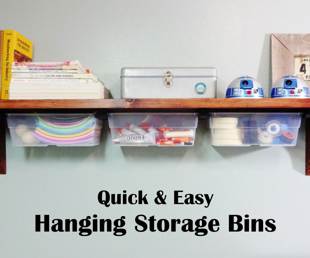 Hanging Storage Bins 7 Steps With Pictures for dimensions 1024 X 854