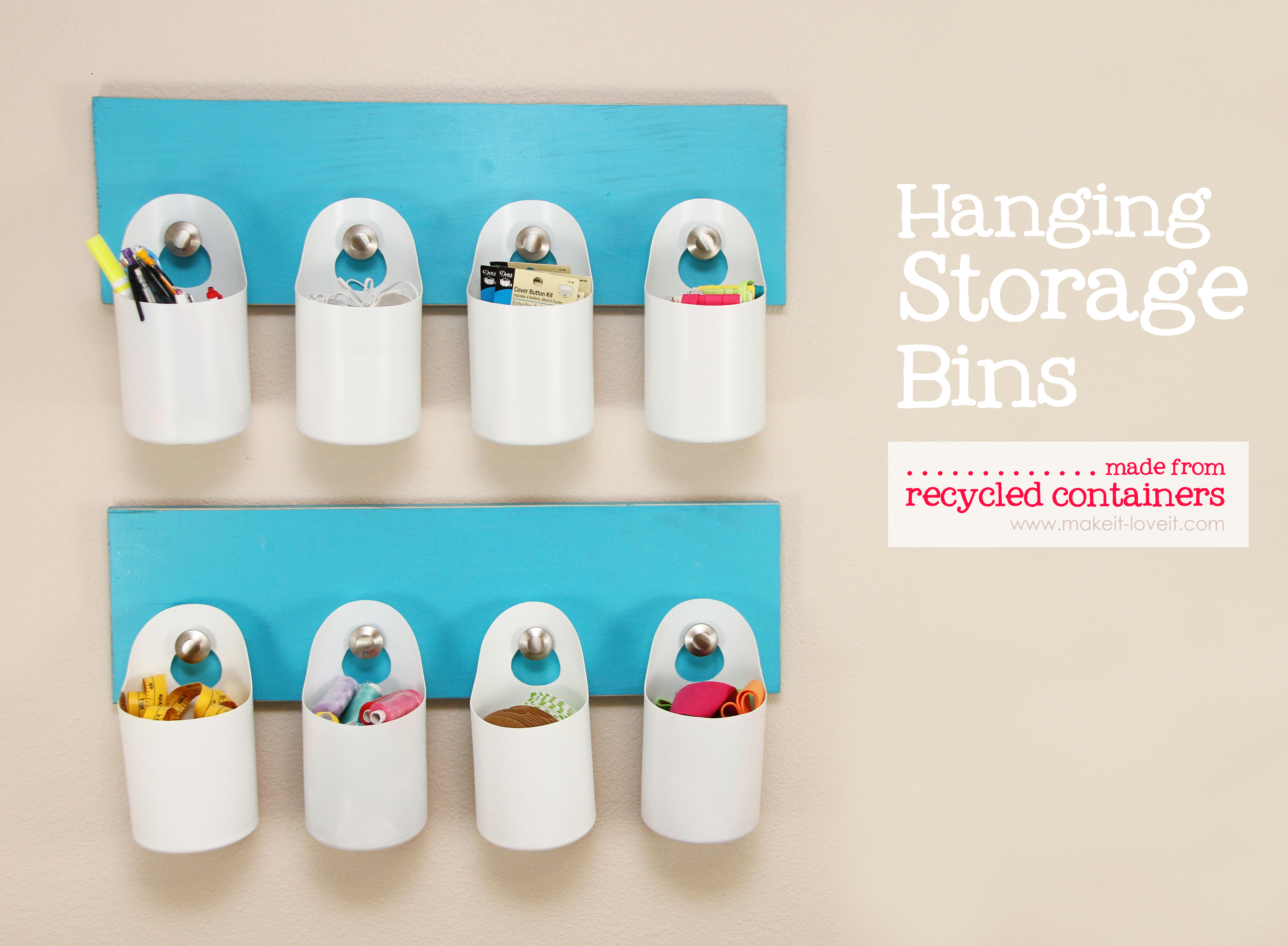Hanging Storage Bins Made From Recycled Containers Make It And intended for size 4483 X 3295
