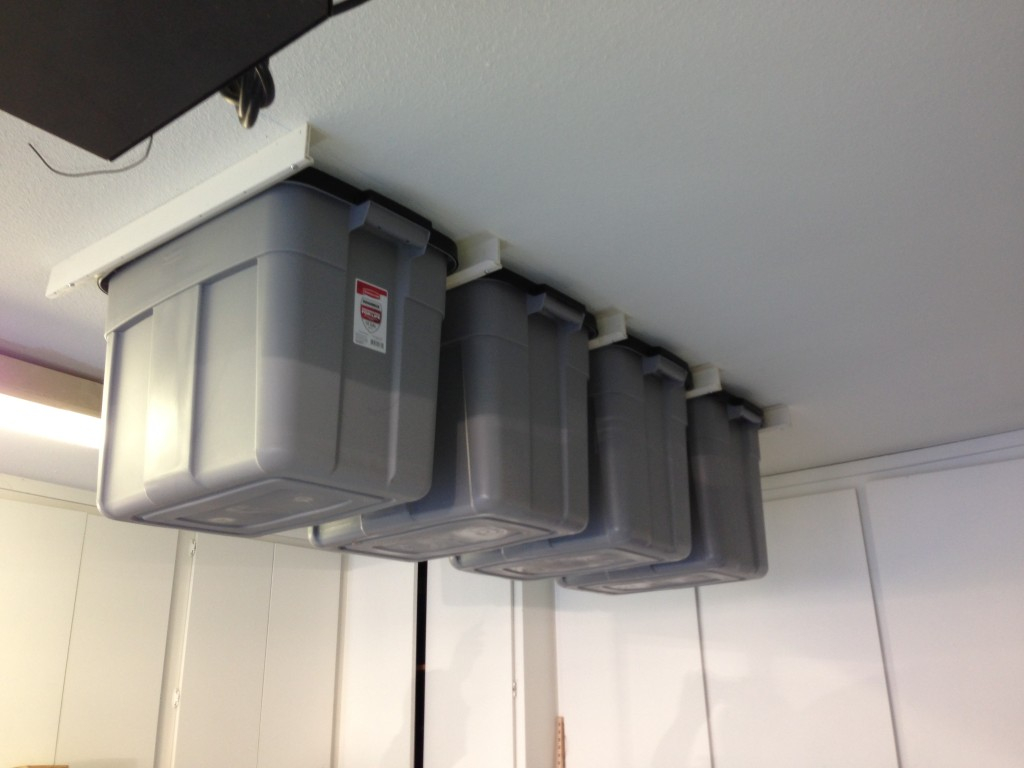 Hanging Storage Bins Tracks Storage Ideas To Organize A Kitchen for proportions 1024 X 768