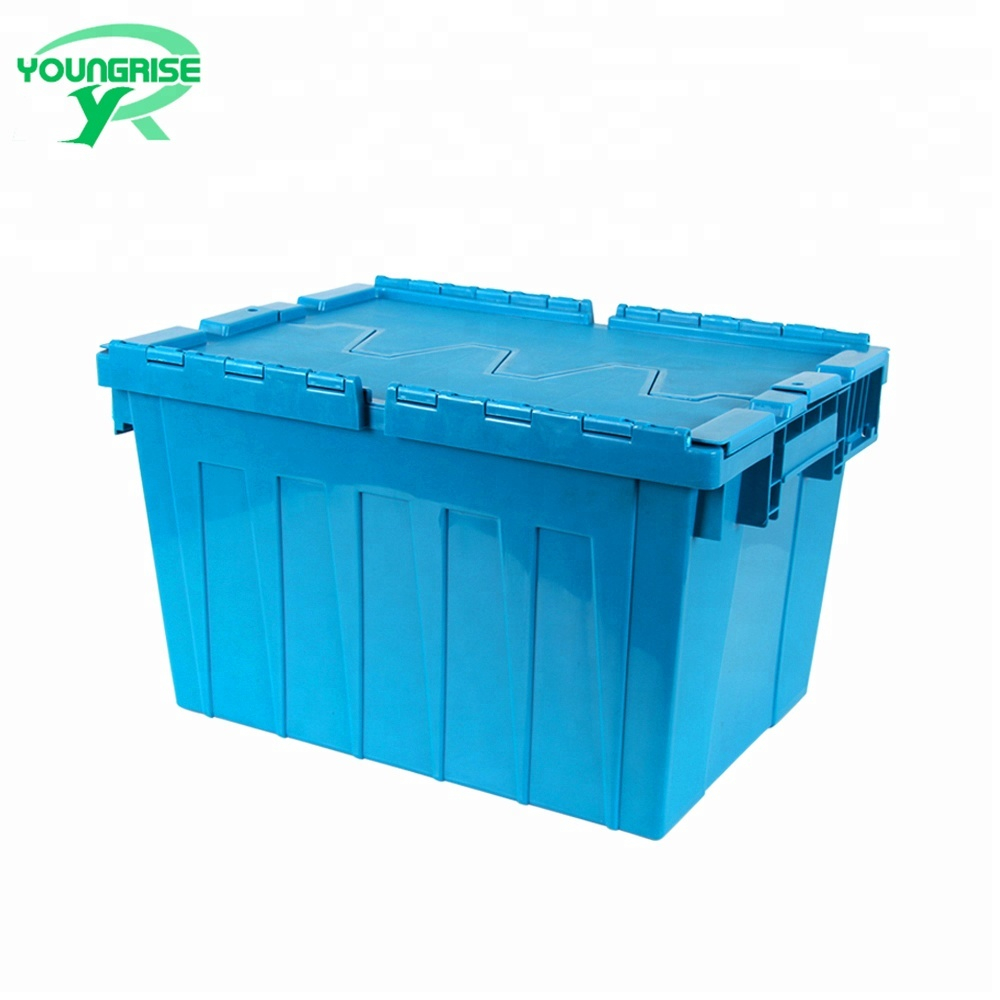 Hard Plastic Storage Containers Plastic Moving Tote Boxes Attached regarding size 1000 X 1000