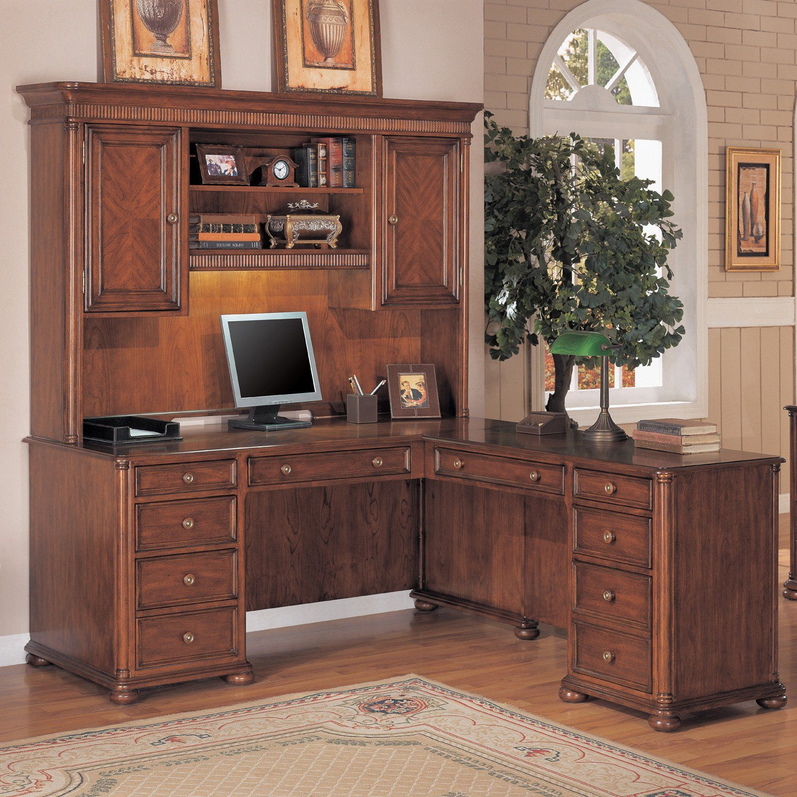 Have To Have It Wynwood Camden L Shaped Desk With Hutch Ginger with regard to size 1600 X 1600