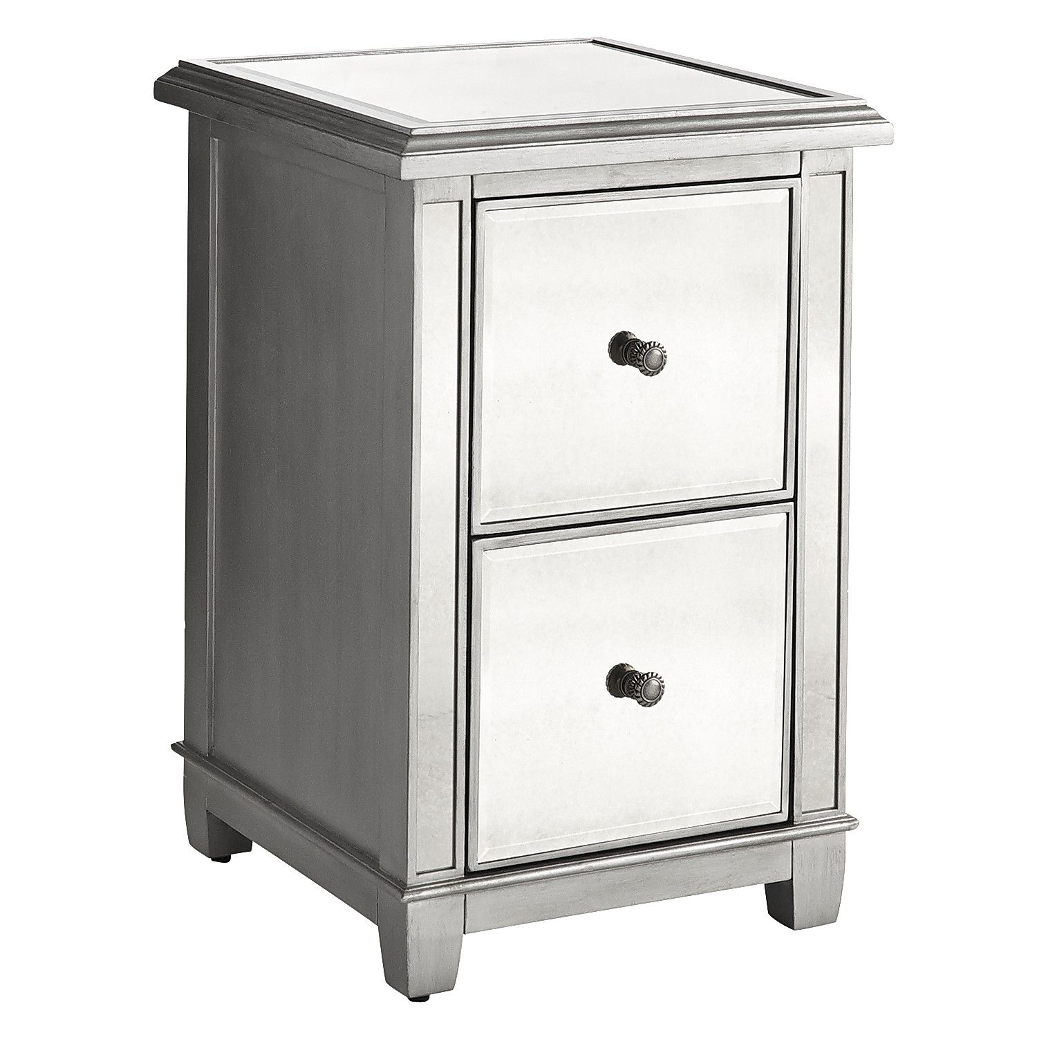 Hayworth Mirrored 2 Drawer File Cabinet Cabinets Storage File with regard to sizing 1500 X 1500