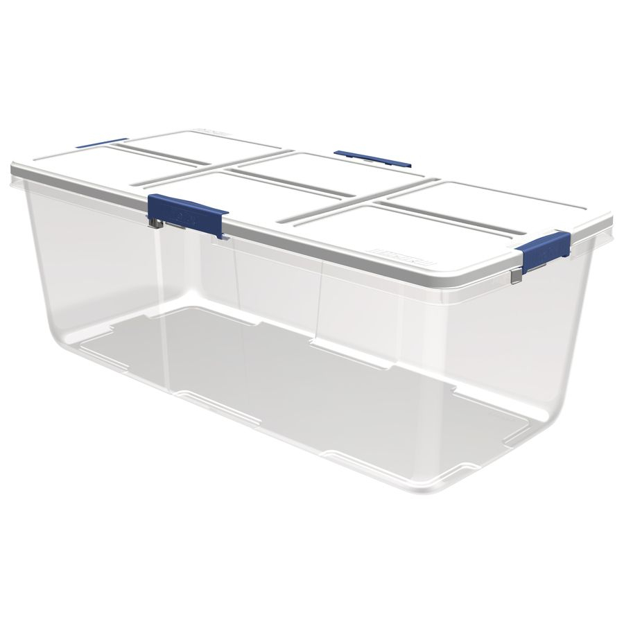 Hefty 100 Quart Clear Tote With Latching Lid Perfect Brooder For with regard to dimensions 900 X 900