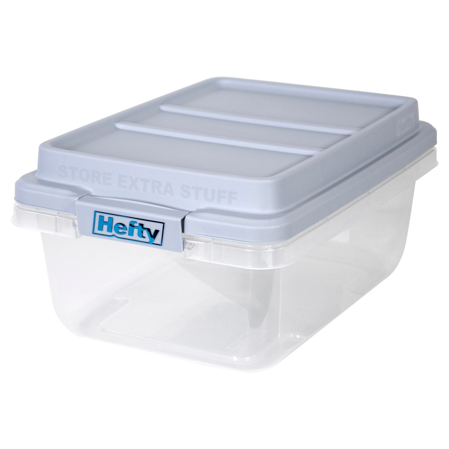 Hefty 18 Quart Storage Container Strong Clear Plastic Storage Bin inside dimensions 1560 X 1560